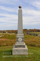 art print of PA Col Chapman Biddle and Major Alexander Biddle PA monument in Gettysburg