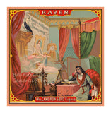 art print of Raven tobacco label from the British American tobacco company