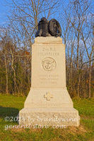 art print of 2nd RI Volunteers monument in Gettysburg National Park
