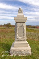 art print of Rhode Island Brown's Battery B monument in Gettysburg