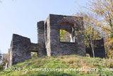 Art print of St. John's Episcopal Church ruins on a grassy knoll in Harpers Ferry WV