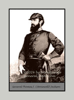 Stonewall Jackson three quarters length portrait made into poster