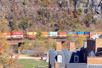 Train going thru Harpers Ferry National Historic Park