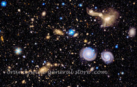 art print of small section of Southern region of the Virgo cluster