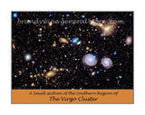 poster of a small section of the Southern Region of the Virgo cluster