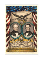 art print of 1852 Winfield Scott whig party candidate presidential campaign poster