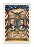 art print of 1852 Winfield Scott whig party candidate presidential campaign poster