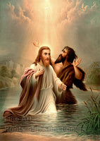 An archival premium Quality Art Print of the Baptism of Christ for sale by Brandywine General Store
