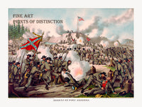 An archival premium quality art print of The Assault on Fort Sanders or sometimes called the Battle at Fort Loudon for sale by Brandywine General Store