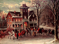 An archival premium Quality art Print of Surprise Party that was a lithograph copyrighted in 1882 in New York City for sale by Brandywine General Store