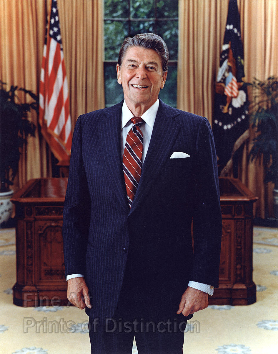 1985 Ronald Reagan Official Presidential Portrait
