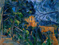 An archival premium Quality fine art print of Chateau Noir by French Post Impressionist artist Paul Cezanne