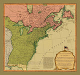 1794 Map of the United States Art Print