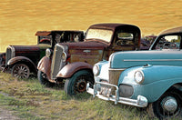 Antique Automobiles Two Fords And A Chevrolet Art Print