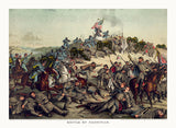 An archival premium Quality art print of The Battle of Nashville published by Kurz and Allison in 1891 for sale by Brandywine General Store