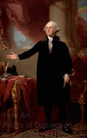 An archival premium Quality Art Print of the Lansdowne Portrait of George Washington painted by Gilbert Stuart in 1797 for sale by Brandywine General Store