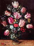 Vase With Tulips painted by Andries Daniels