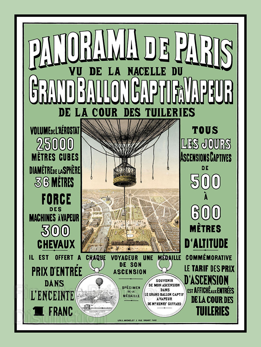 Panorama De Paris Hot Air Balloon Rides