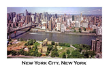 New York City Skyline an Aerial Shot Art Print