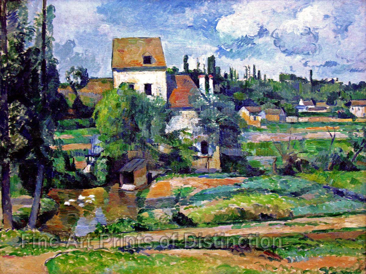 An archival premium Quality art print of Mill on the Couleuvre at Pointoise by Paul Cezanne for sale by Brandywine General Store