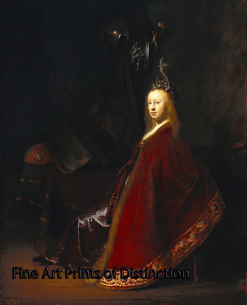 An archival premium Quality art Print of Minerva by Rembrandt Van Rijn for sale by Brandywine General Store