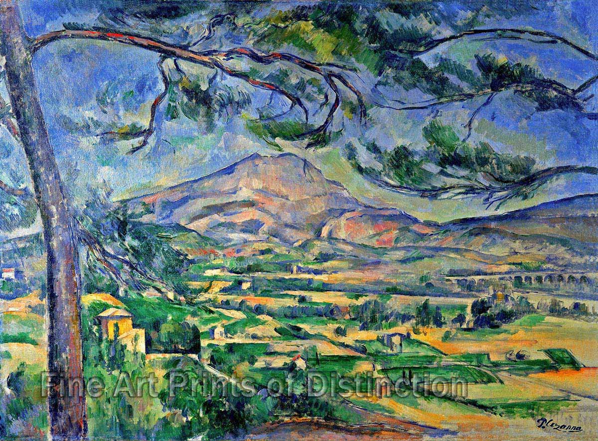 Mont Sainte Victoire - This landscape was painted by Paul Cezanne during the period of 1885 to 1887 for sale by Brandywine General Store