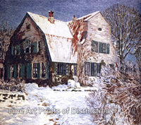 An archival premium Quality Art Print of Barkenhoff in the Snow by Heinrich Vogeler for sale by Brandywine General Store