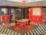 Design for a Dining Room by Heinrich Vogeler