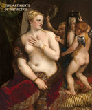 An archival premium Quality art Print of Venus with a Mirror by Titian for sale by Brandywine General Store