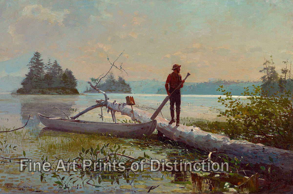 An archival premium Quality art Print of The Trapper by Winslow Homer for sale by Brandywine General Store