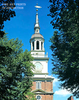 Steeple of Independence Hall in Philadelphia Pennsylvania Art Print