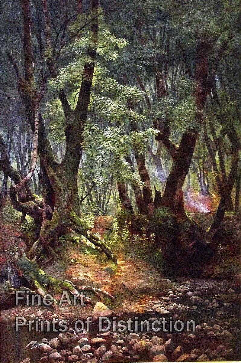 An archival premium Quality art Print of Strawberry Creek by Edwin Deakin for sale by Brandywine General Store