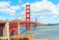 Golden Gate Bridge in San Francisco California Art Print