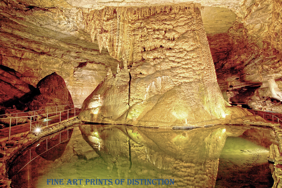 Goliath formation in Cathedral Caverns in Alabama Art Print