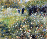 An archival premium Quality art Print of Woman with a Parasol in a Garden by Pierre Auguste Renoir for sale by Brandywine General Store