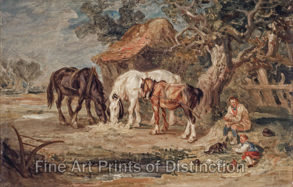 An archival premium Quality art Print of The Midday Meal by James Ward for sale by Brandywine General Store