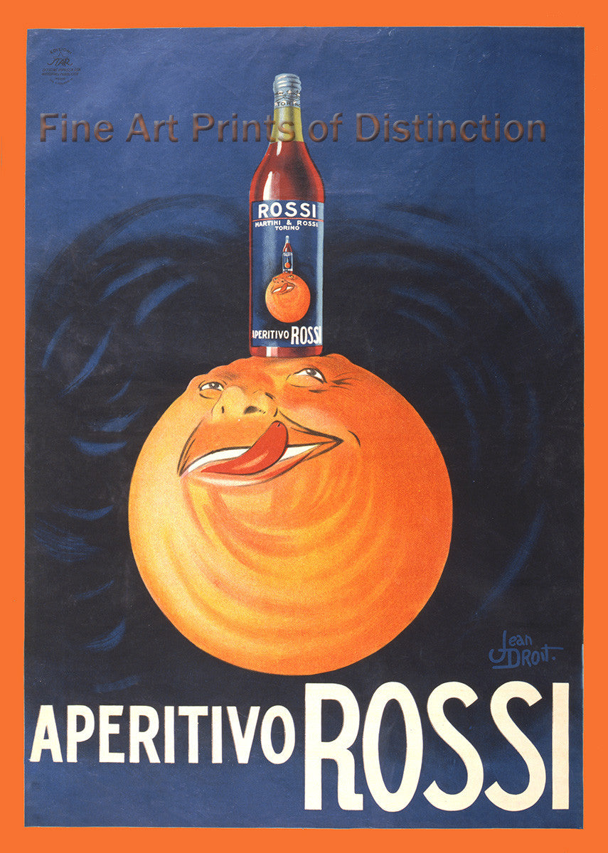 Apertivo Rossi with Orange Advertisement