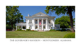 The Governor's Mansion at Montgomery Alabama in poster style
