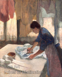 An archival premium Quality art Print of Woman Ironing by Edgar Degas for sale by Brandywine General Store