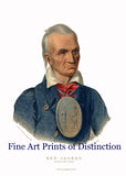 An archival premium Quality Art Print of Red Jacket Seneca War Chief Native American Portrait for sale by Brandywine General Store