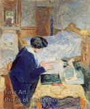 An archival premium Quality art Print of Lucy Hessel Reading by Edouard Vuillard for sale by Brandywine General Store