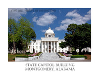 The Capitol Building at Montgomery Alabama Poster Style