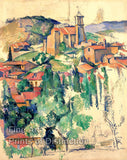 An archival premium Quality art Print of A View of Gardanne by Paul Cezanne for sale by Brandywine General Store