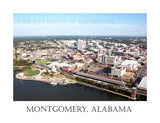 An Aerial View of Montgomery from the Alabama River Art Print