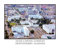An Aerial View of the Capitol Complex at Montgomery Alabama Poster