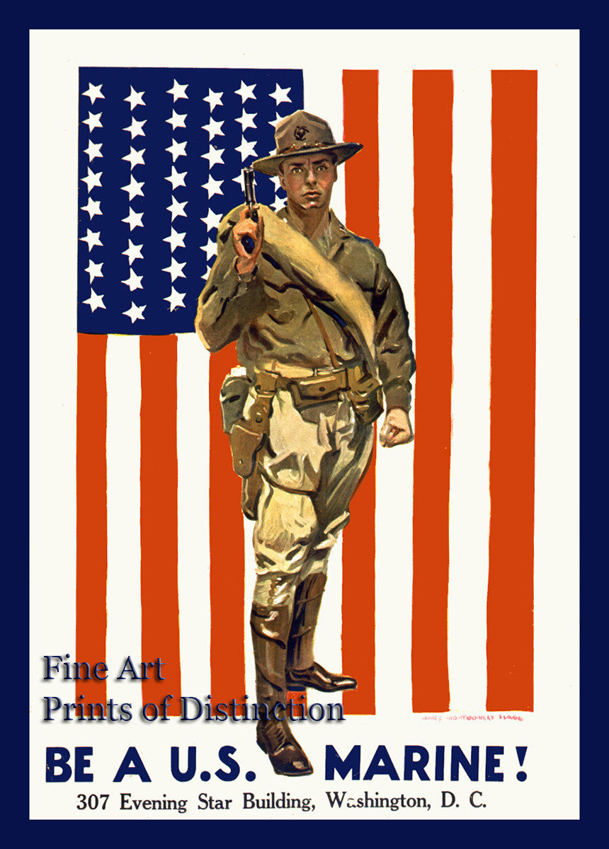 World War I Poster - Be a US Marine