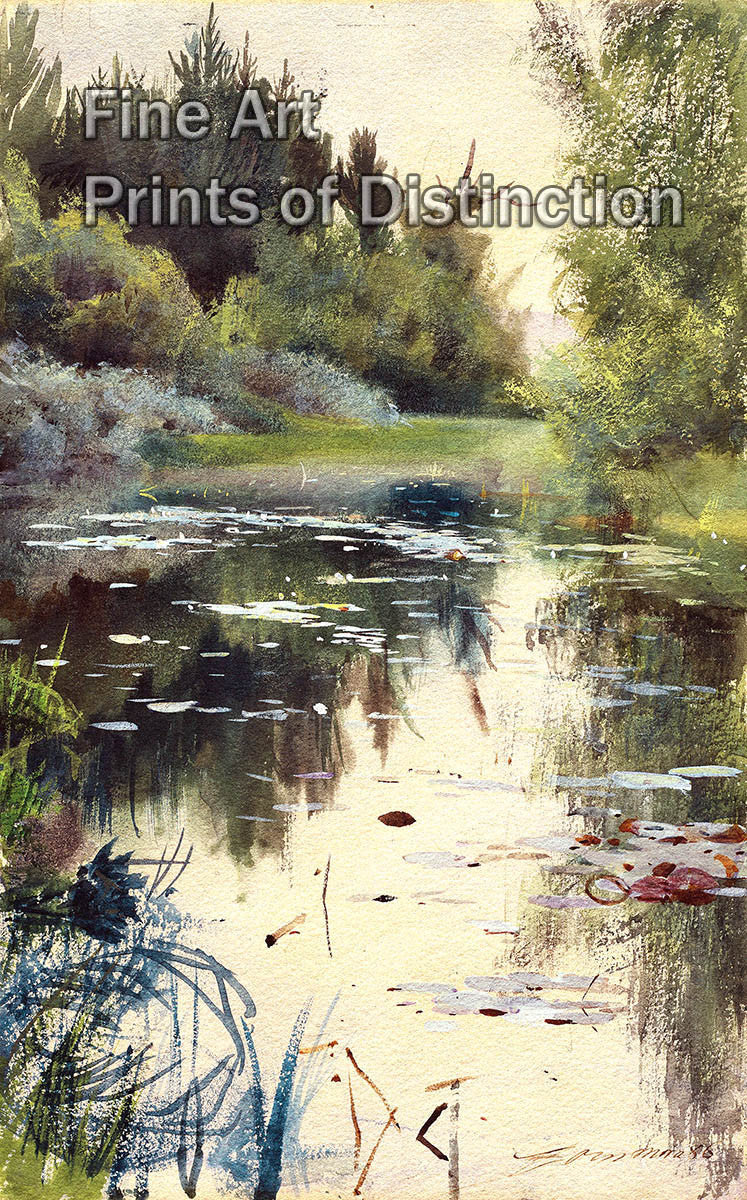 An archival premium Quality art Print of A Landscape Study from Mora by Anders Zorn for sale by Brandywine General Store