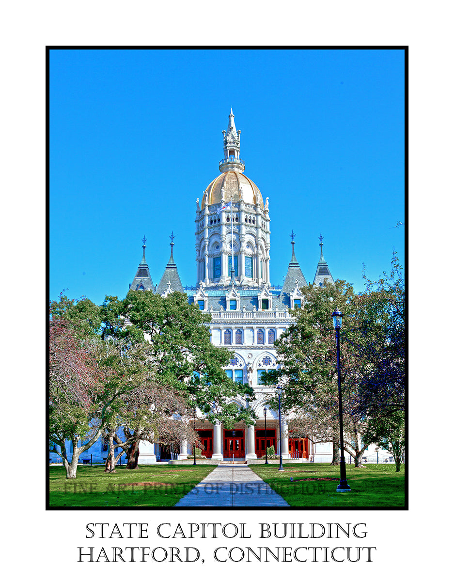 State Capitol Building at Hartford Connecticut poster print