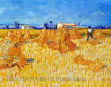 An archival premium Quality art Print of Harvest in Provence painted by Vincent Van Gogh during June of 1888 for sale by Brandywine General Store