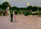 An archival premium Quality art Print of American in the Luxembourg Gardens by John Singer Sargent for sale by Brandywine General Store